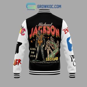 Michael Jackson King Moonwalk Fan Baseball Jacket