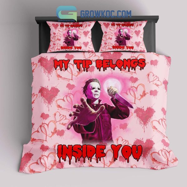 Michael Myers Inside You Valentine Bedding Set