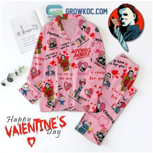 Michael Myers Like Me Valentine Fleece Pajamas Set