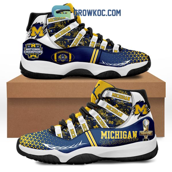 Michigan Wolverines 2023 National Champions Go Blue Air Jordan 11 Shoes