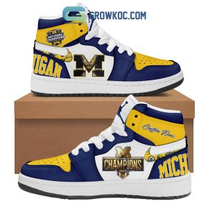 Michigan Wolverines National Champions 2023 Air Jordan 1 Shoes