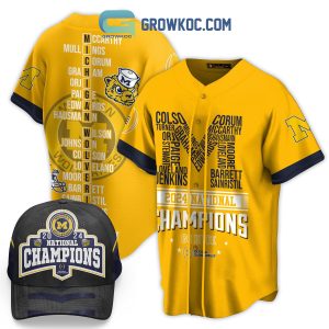 Michigan Wolverines National Champions 2024 Go Blue Baseball Jersey