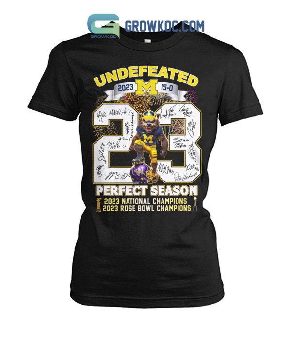 Michigan Wolverines Undefeated 2023 Perfect Season T Shirt