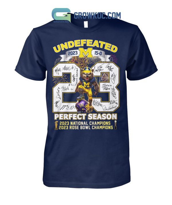 Michigan Wolverines Undefeated 2023 Perfect Season T Shirt