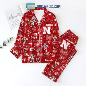 Nebraska Cornhuskers Go Big Red Polyester Pajamas Set