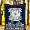 New Orleans Saints Caesars Superdome Stadium Legends Fleece Blanket Quilt