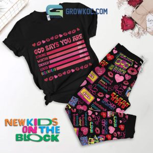 New Kids On The Block Blockhead Forever Vintage NKOTB You’re Not A New Kid But You’ll Do Christmas Polyester Pajama Sets