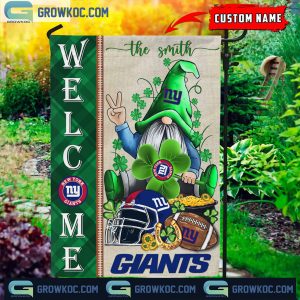 New York Giants St. Patrick’s Day Shamrock Personalized Garden Flag