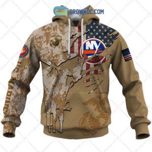 New York Islanders Marine Corps Personalized Hoodie Shirts