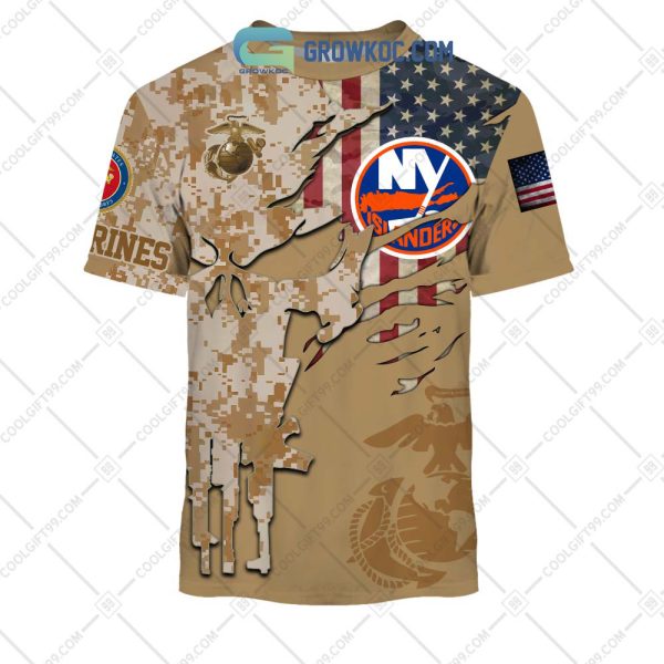 New York Islanders Marine Corps Personalized Hoodie Shirts