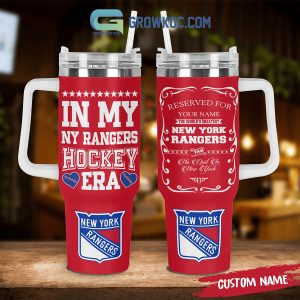 New York Rangers My Hockey Era Personalized 40oz Tumbler Red