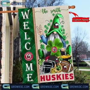 Northern Illinois Huskies St. Patrick’s Day Shamrock Personalized Garden Flag