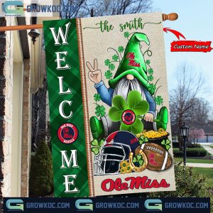Ole Miss Rebels St. Patrick’s Day Shamrock Personalized Garden Flag