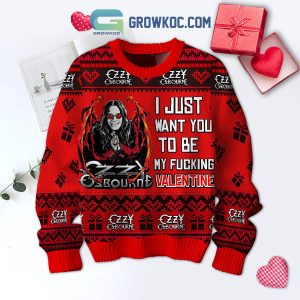 Ozzy Osbourne My Valentine Ugly Sweater