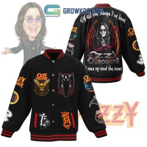 Ozzy Osbourne A Madman Baseball Jacket