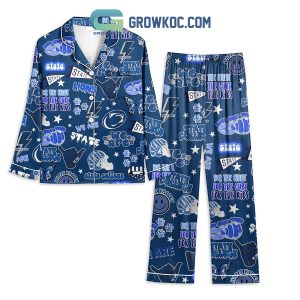 Penn State Nittany Lions Blue Fan Polyester Pajamas Set