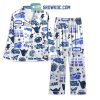 Penn State Nittany Lions Blue Fan Polyester Pajamas Set