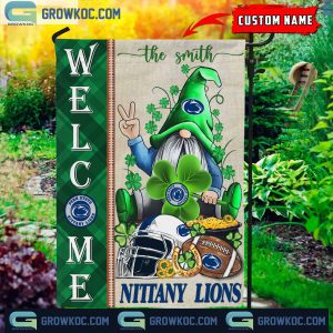 Penn State Nittany Lions St. Patrick’s Day Shamrock Personalized Garden Flag