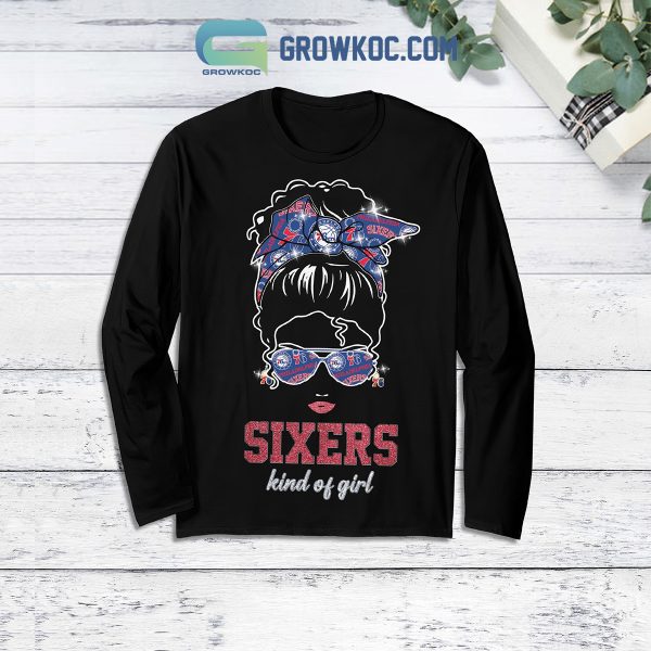 Philadelphia 76ers Kind Of Girls Fleece Pajamas Set Long Sleeve