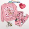 One Piece Hello Kitty Valentine Fleece Pajamas Set Long Sleeve