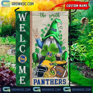 Pittsburgh Panthers St. Patrick’s Day Shamrock Personalized Garden Flag
