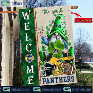Pittsburgh Panthers St. Patrick’s Day Shamrock Personalized Garden Flag