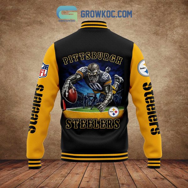 Pittsburgh Steelers Football Fan Personalized Baseball Jacket