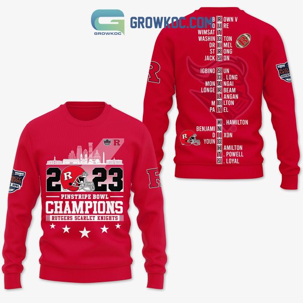 Rutgers Scarlet Knights 2023 Champions Hoodie Shirt Red Version