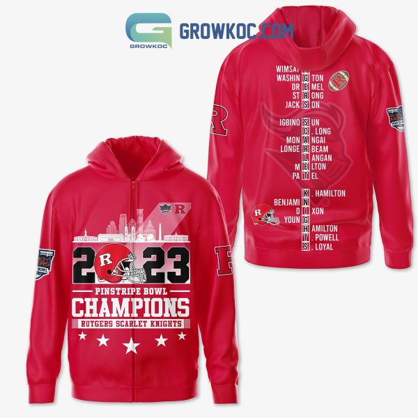 Rutgers Scarlet Knights 2023 Champions Hoodie Shirt Red Version