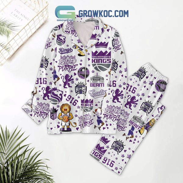 Sacramento Kings Bleed Purple Polyester Pajamas Set