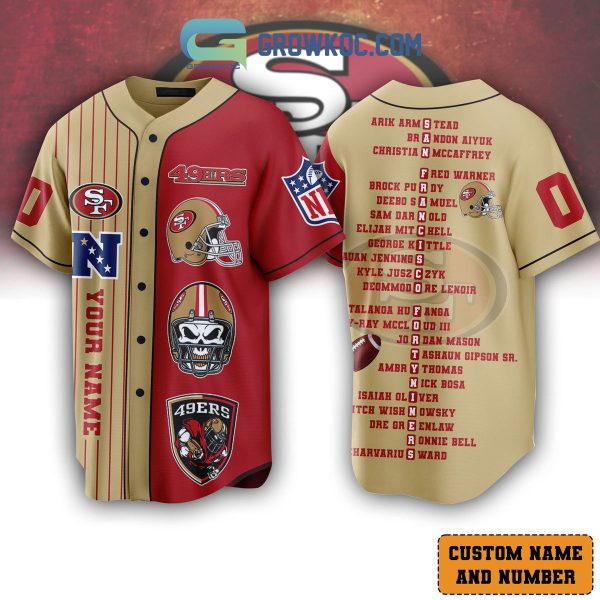 San Francisco 49ers The Champions Team Personalized Baseball Jersey