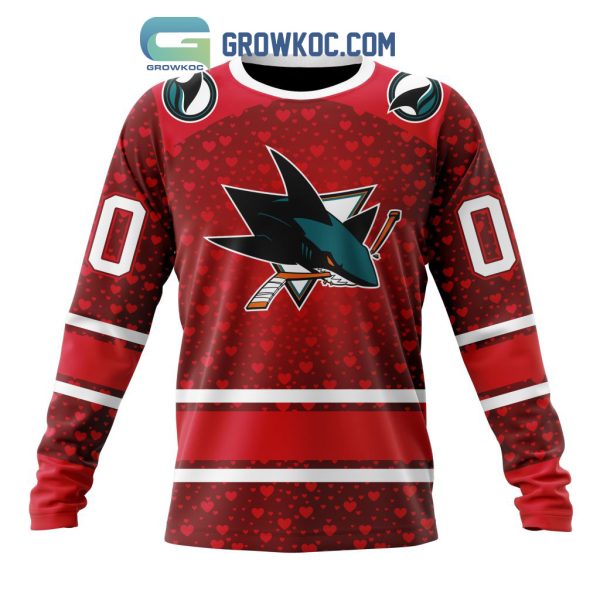 San Jose Sharks Valentines Day Fan Hoodie Shirts