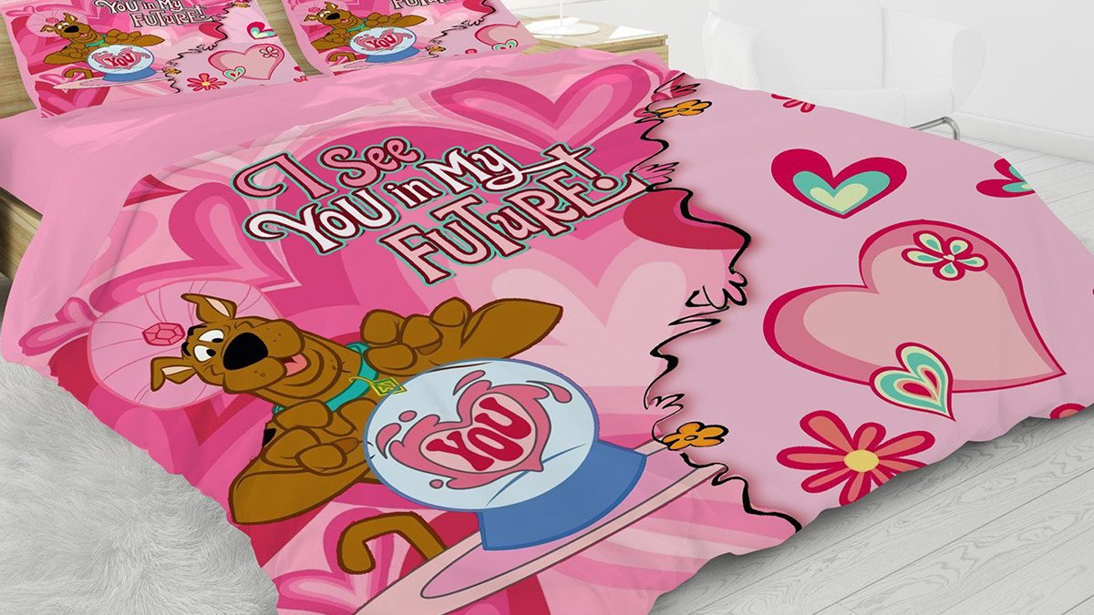 Scooby Doo My Valentine Bedding Set Growkoc