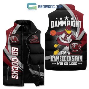 South Carolina Gamecocks Fan Win Or Lose Sleeveless Puffer Jacket