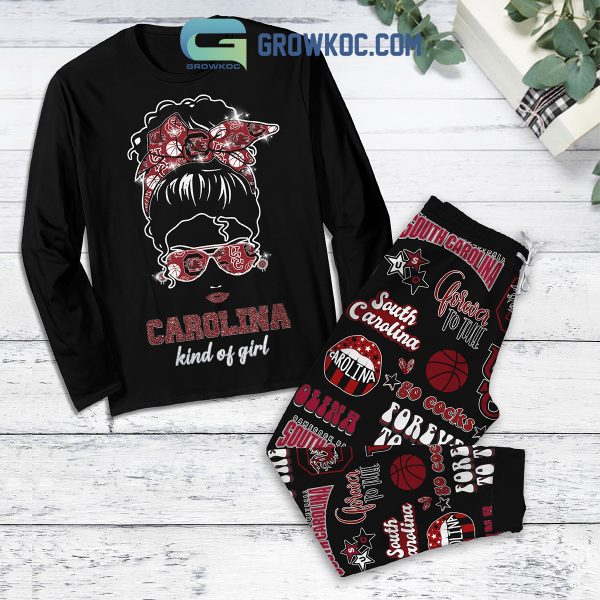 South Carolina Gamecocks Forever Girl Fleece Pajamas Set Long Sleeve