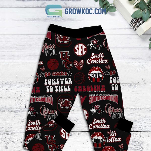 South Carolina Gamecocks Forever Girl Fleece Pajamas Set Long Sleeve