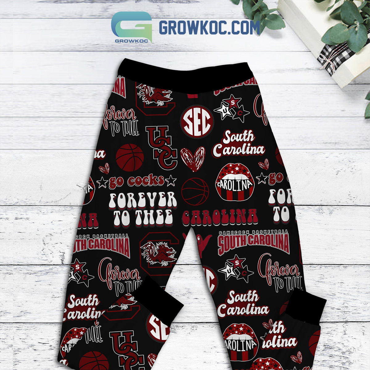 South Carolina Gamecocks Forever Girl Fleece Pajamas Set Long