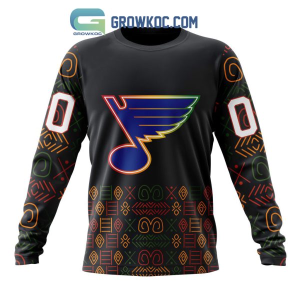 St. Louis Blues Black History Month Personalized Hoodie Shirts