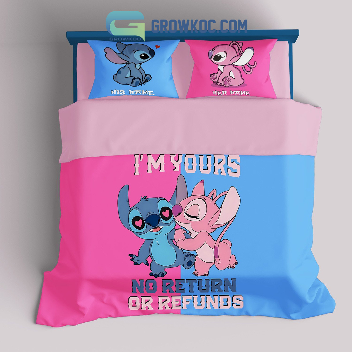 Personalized Stitch And Lilo I'm Yours No Returns Or Refunds Hoodie 3D Us  Size