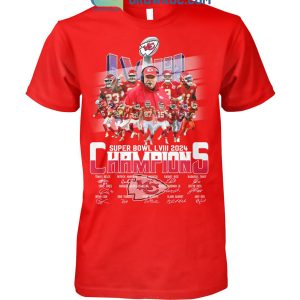 Super Bowl LVIII 2024 Champions Kansas City Chiefs T Shirt