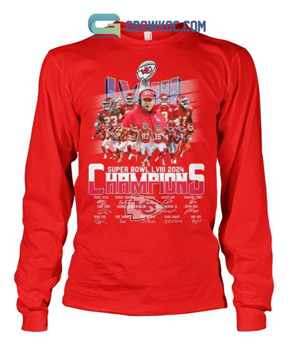 Super Bowl LVIII 2024 Champions Kansas City Chiefs T Shirt