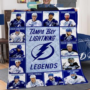 Tamba Bay Lightning Legends Collection Fleece Blanket Quilt