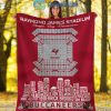 Seattle Seahawks Lumen Stadium Legends Fleece Blanket Quilt