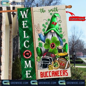 Tampa Bay Buccaneers St. Patrick’s Day Shamrock Personalized Garden Flag