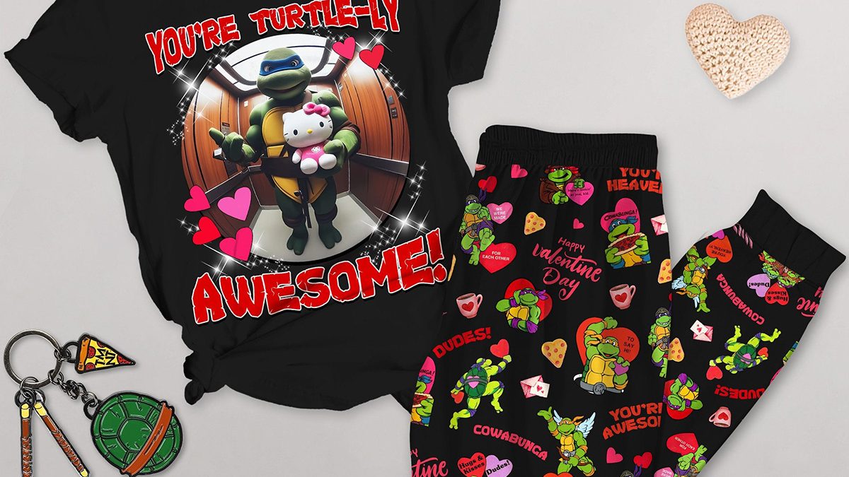 Teenage Mutant Ninja Turtles Love Fleece Pajamas Set Growkoc