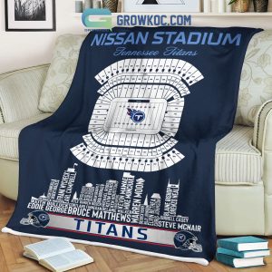 Tennessee Titans Nissan Stadium Legends Fleece Blanket Quilt