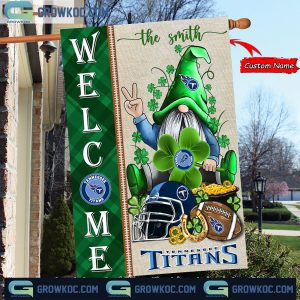 Tennessee Titans St. Patrick’s Day Shamrock Personalized Garden Flag