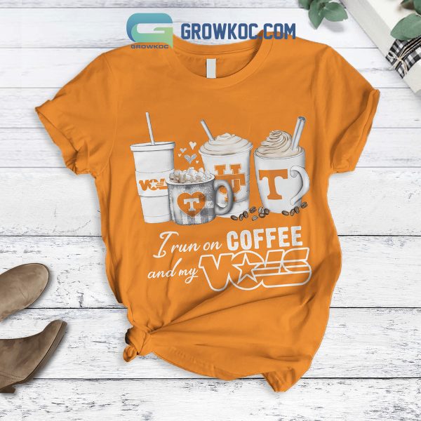 Tennessee Volunteers Run On Coffee Fleece Pajamas Set