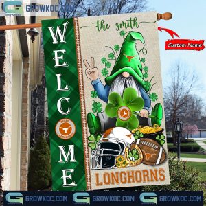 Texas Longhorns St. Patrick’s Day Shamrock Personalized Garden Flag