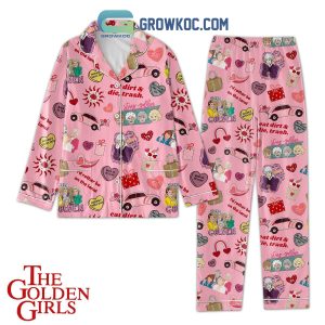 The Golden Girl Golden Valentine Fan Polyester Pajamas Set